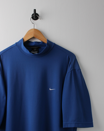 00s Nike Blue Dri-Fit Mock Neck (L)