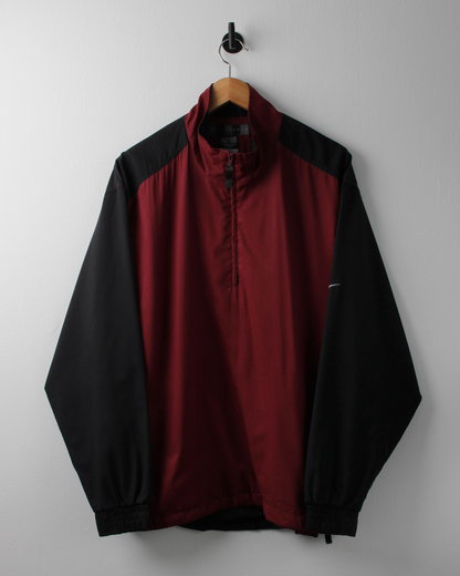 00s Nike Black & Red Quarter Zip Jacket (L)