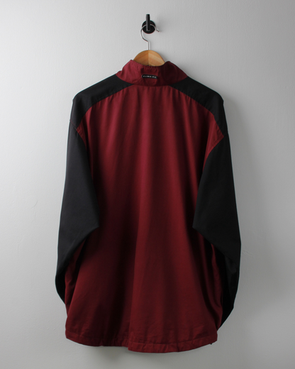 00s Nike Black & Red Quarter Zip Jacket (L)