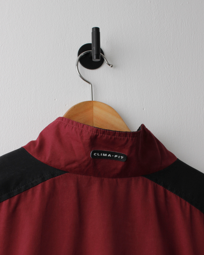 00s Nike Black & Red Quarter Zip Jacket (L)
