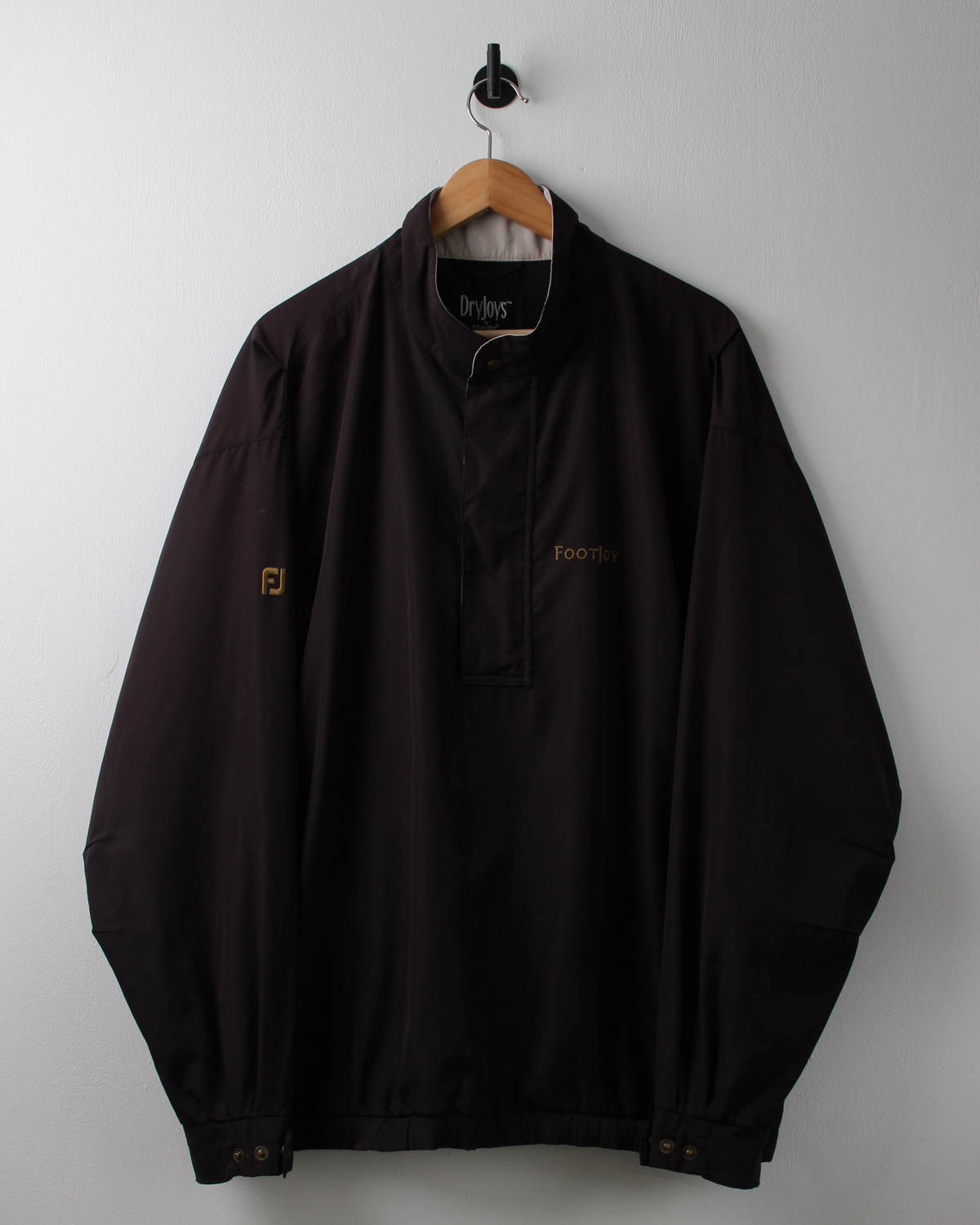90s FootJoy Black & Cream Half Zip Jacket (L)