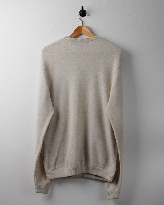00s Nike Oatmeal Wool Crewneck Knit (M)