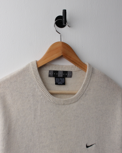 00s Nike Oatmeal Wool Crewneck Knit (M)