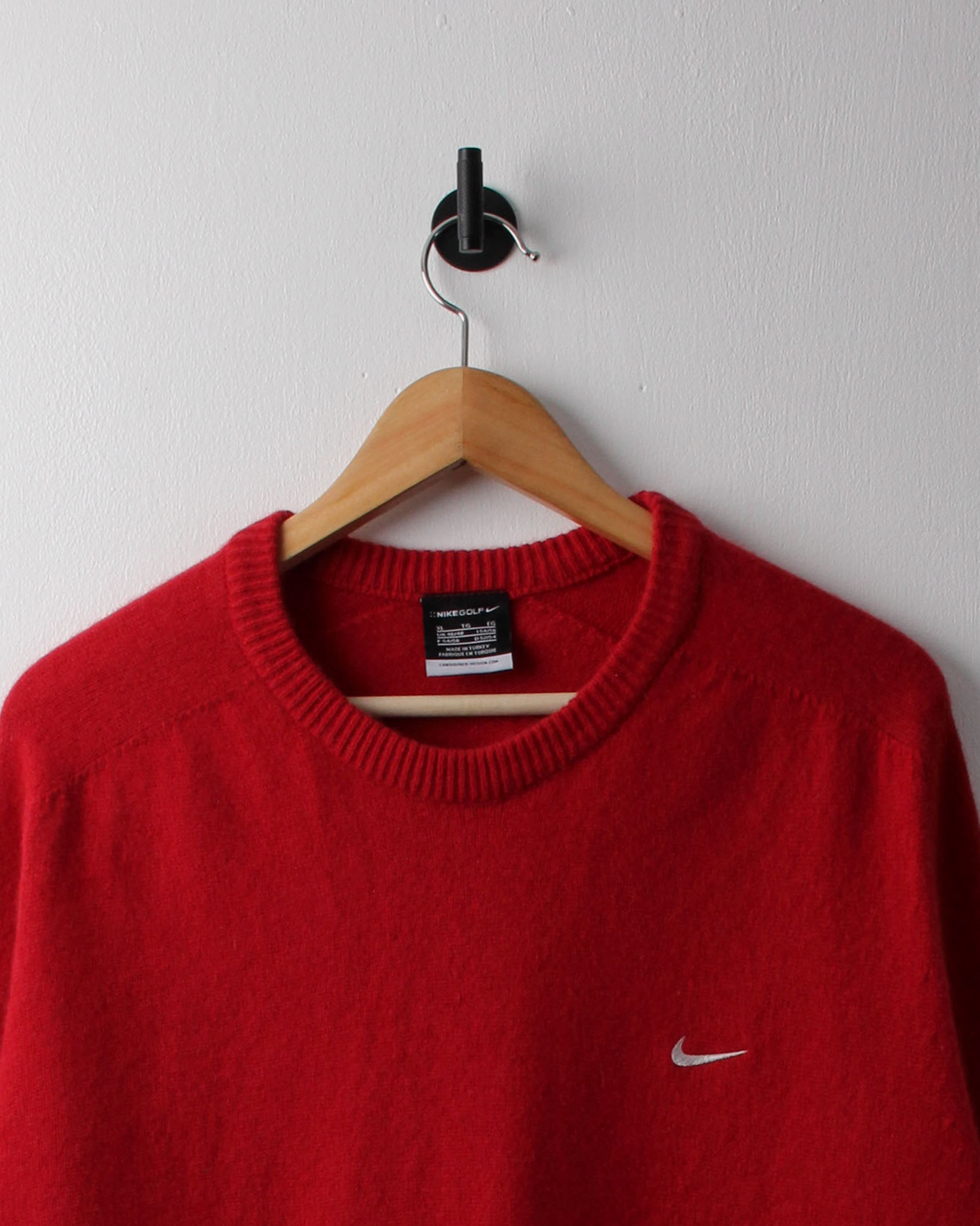 00s Nike Red Wool Crewneck Knit (XL)