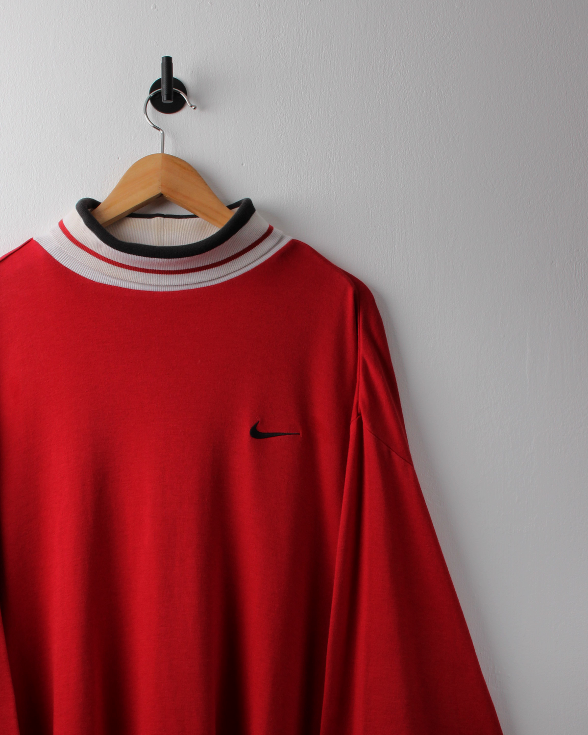 90s Nike Tiger Woods Yin Yang Red Turtle Neck Golf Top (XXL)
