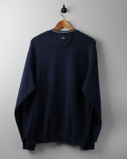 00s Adidas Golf Navy Graphic Crewneck Sweatshirt (M)