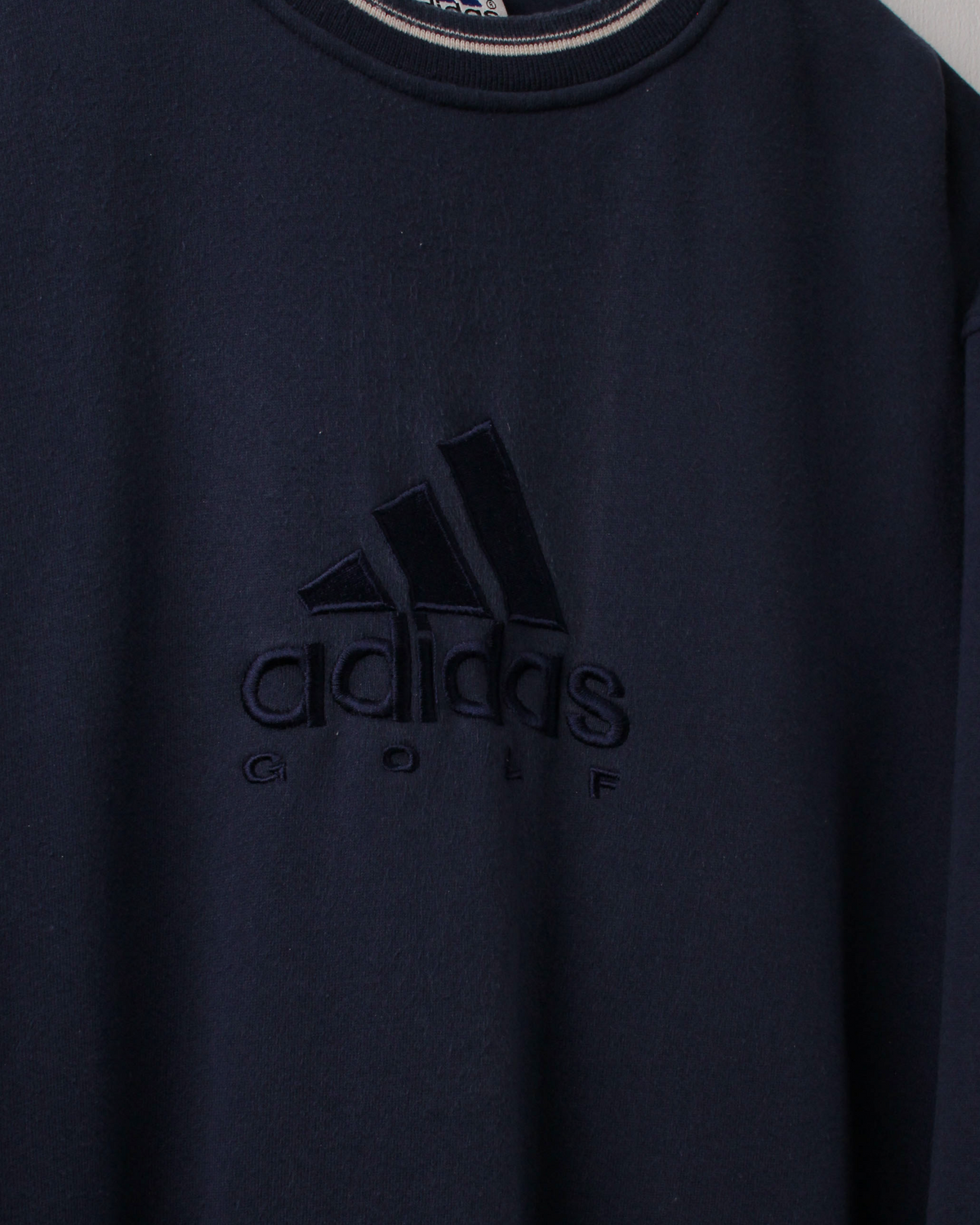 00s Adidas Golf Navy Graphic Crewneck Sweatshirt (M)
