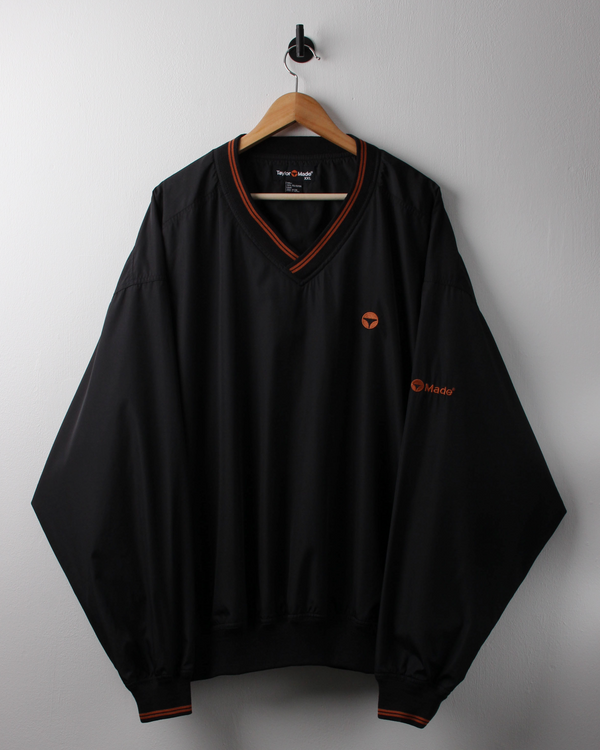 90s TaylorMade Black & Orange Windbreaker (XXL)