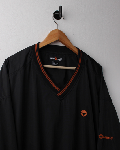 90s TaylorMade Black & Orange Windbreaker (XXL)