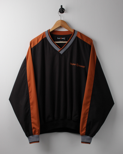 90s TaylorMade Black & Orange Windbreaker (M)
