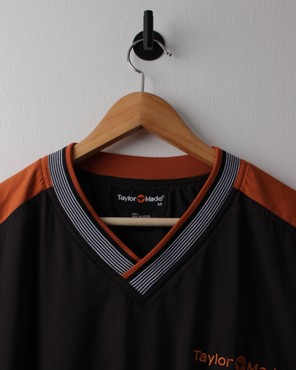 90s TaylorMade Black & Orange Windbreaker (M)