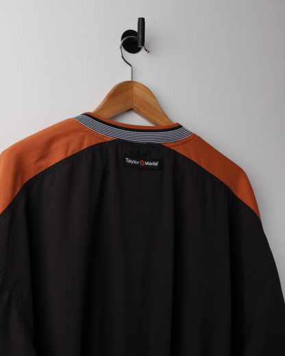 90s TaylorMade Black & Orange Windbreaker (M)