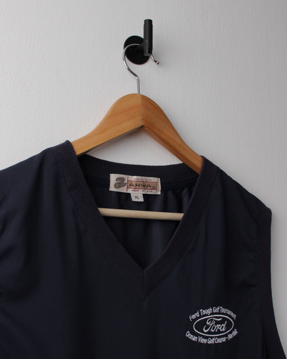 90s Ford Golf Tournament Windbreaker Golf Vest (L)