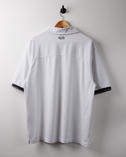 90s Nike Tiger Woods Yin Yang White Buttonless Polo (L)