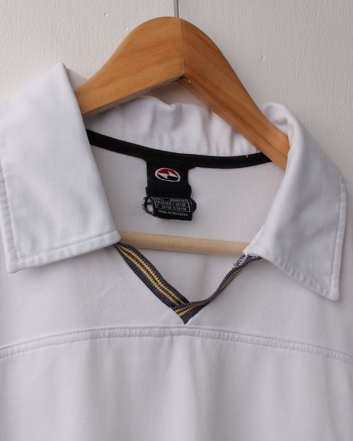 90s Nike Tiger Woods Yin Yang White Buttonless Polo (L)