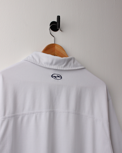 90s Nike Tiger Woods Yin Yang White Buttonless Polo (L)