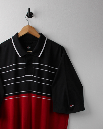 90s Nike Tiger Woods Yin Yang Black & Red Polo (L)