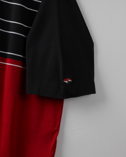 90s Nike Tiger Woods Yin Yang Black & Red Polo (L)