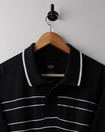 90s Nike Tiger Woods Yin Yang Black & Red Polo (L)