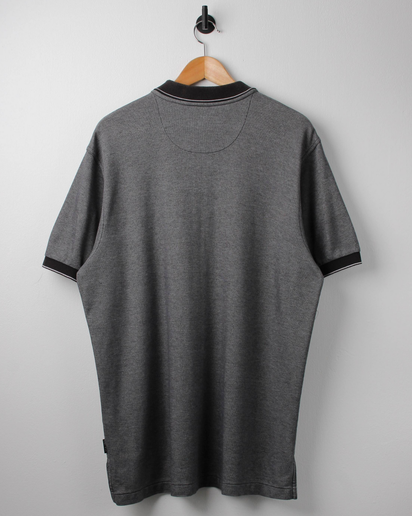 00s Nike Grey/Black Polo (L)