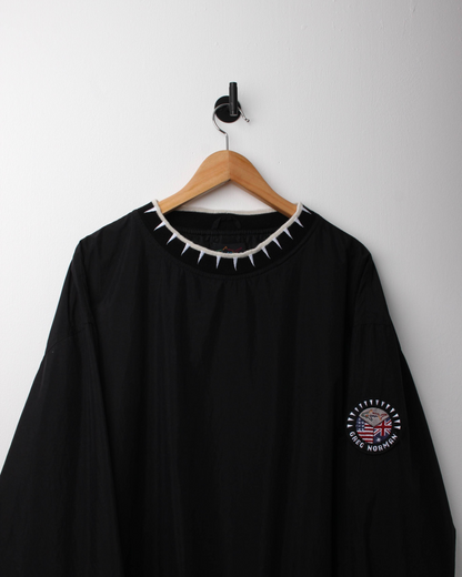 90s Greg Norman Black Crewneck Windbreaker (L)
