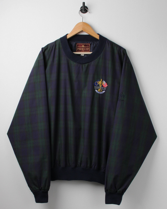 1997 Ryder Cup Proquip Plaid Tartan Crewneck Windbreaker (L)