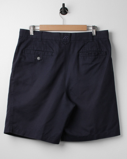 00s Mizuno Navy Pleated Golf Shorts (34W)