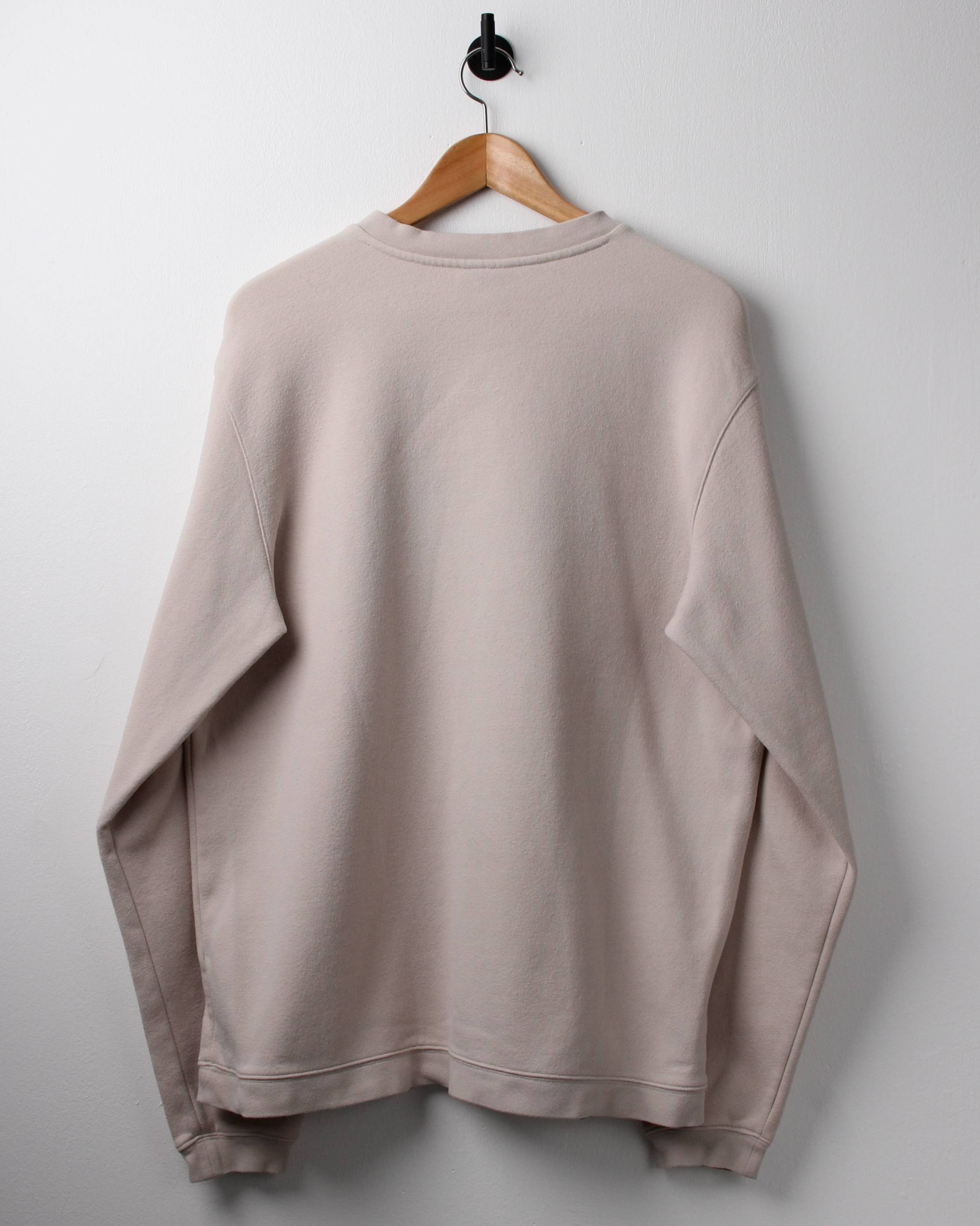 00s Nike Cream/Black V-Neck Sweatshirt (M)