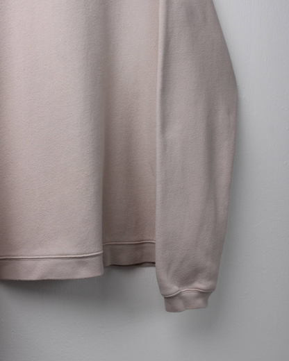 00s Nike Cream/Black V-Neck Sweatshirt (M)