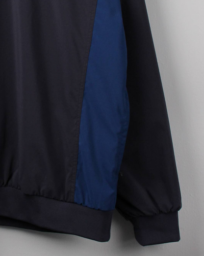 00s Nike Navy/Blue V-Neck Windbreaker (XL)