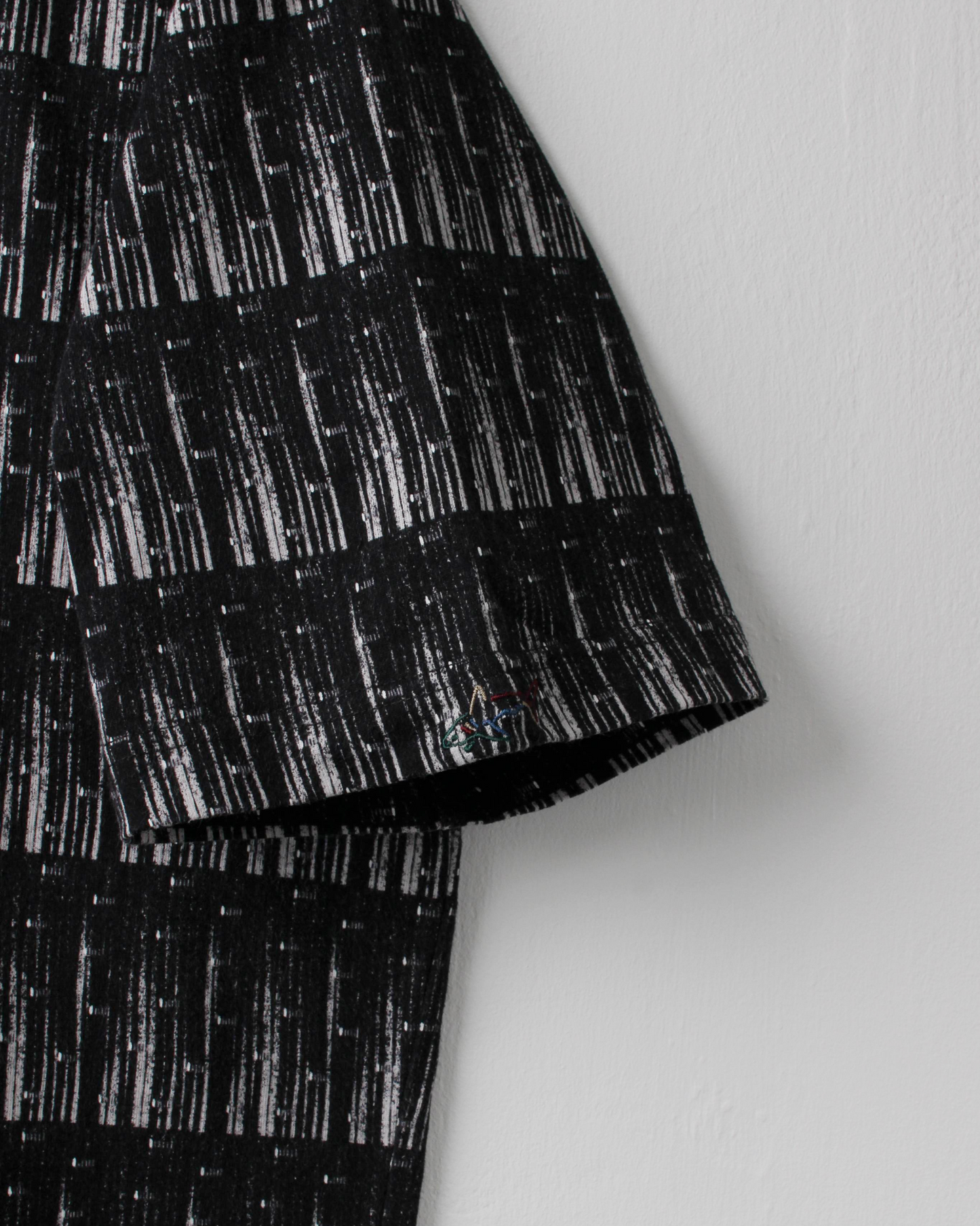 90s Greg Norman Black & White Abstract Polo (M)