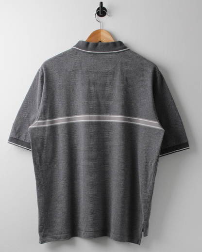 90s Nike Tiger Woods Shield Logo Patterned Polo (M)