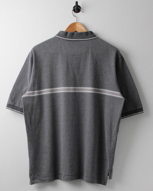 90s Nike Tiger Woods Shield Logo Patterned Polo (M)