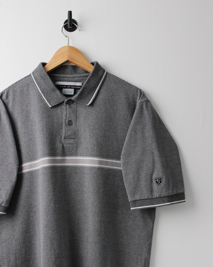 90s Nike Tiger Woods Shield Logo Patterned Polo (M)