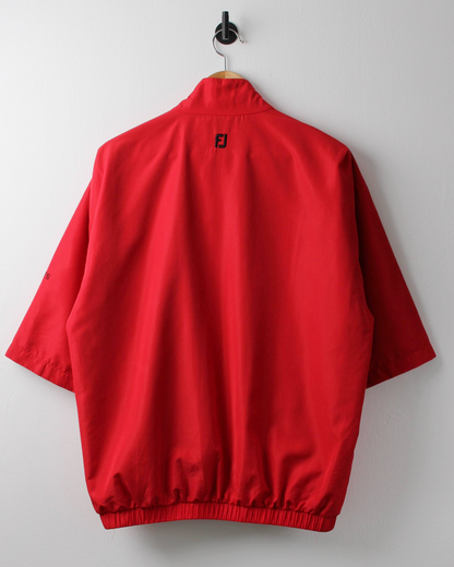 00s DryJoys by FootJoy Red Short Sleeve Windbreaker (M)