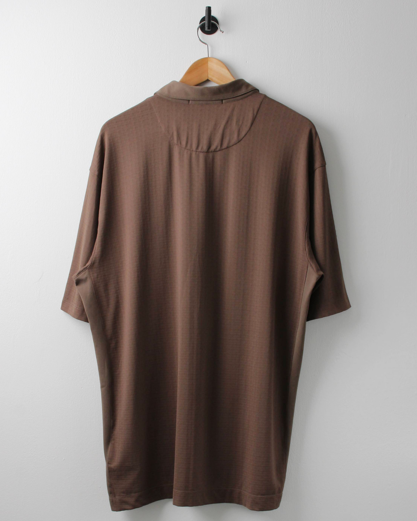 00s Nike Tiger Woods Dri-Fit Textured Brown Polo (XL)