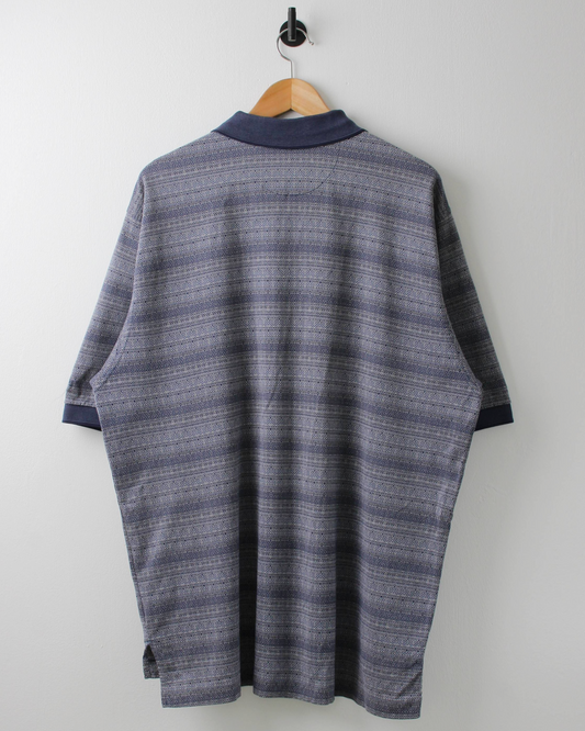 90s Nike Blue Gradient Patterned Polo (L)