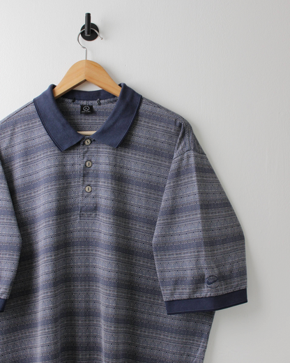 90s Nike Blue Gradient Patterned Polo (L)