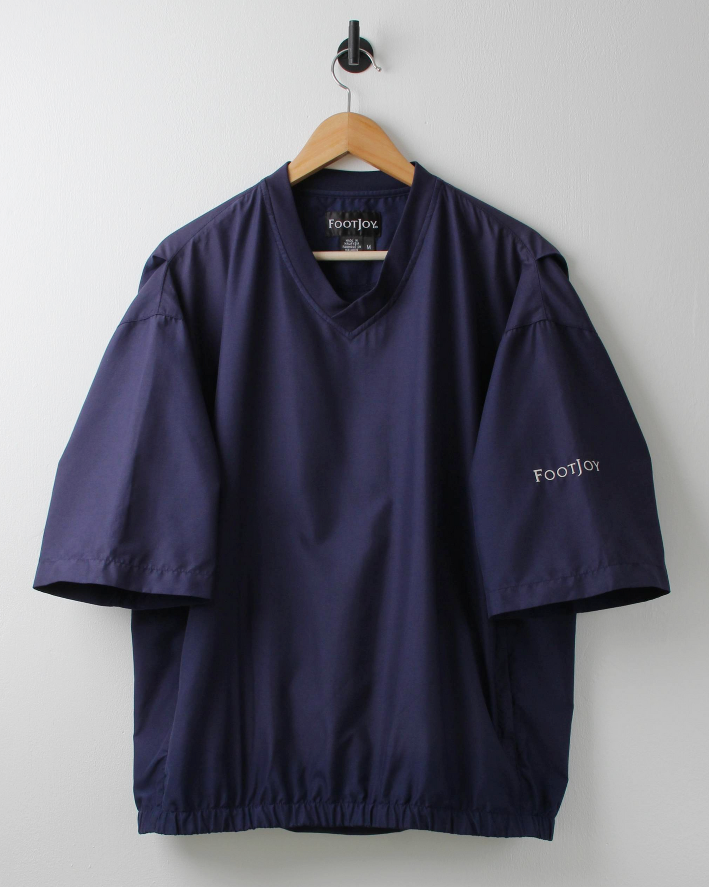 00s FootJoy Navy Lightweight Short Sleeve Windbreaker (M)