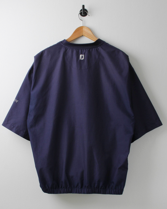 00s FootJoy Navy Lightweight Short Sleeve Windbreaker (M)