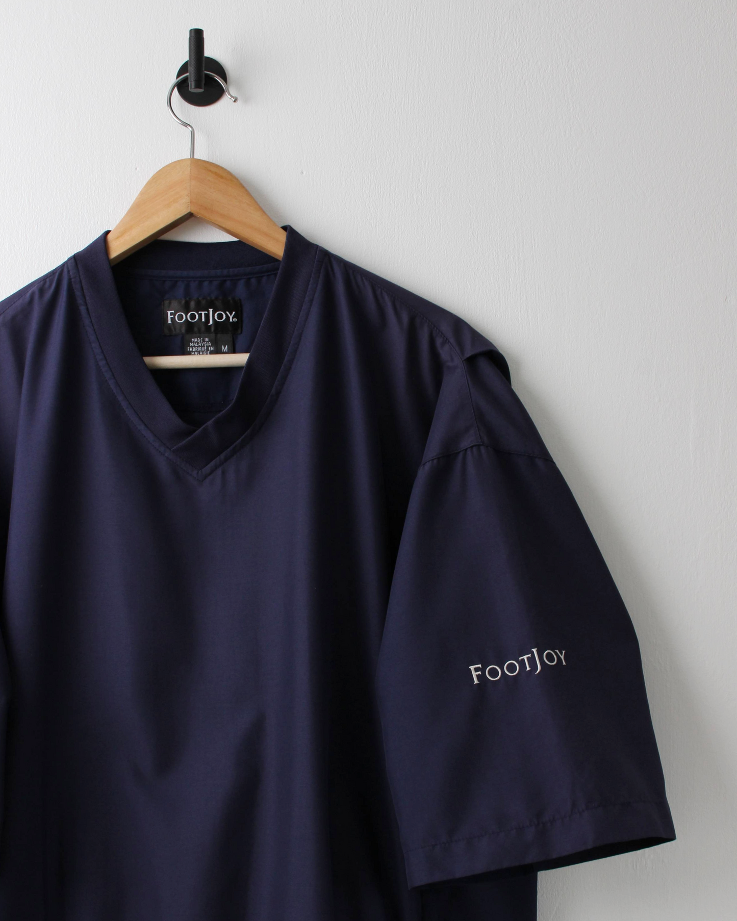 00s FootJoy Navy Lightweight Short Sleeve Windbreaker (M)
