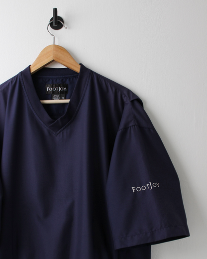 00s FootJoy Navy Lightweight Short Sleeve Windbreaker (M)