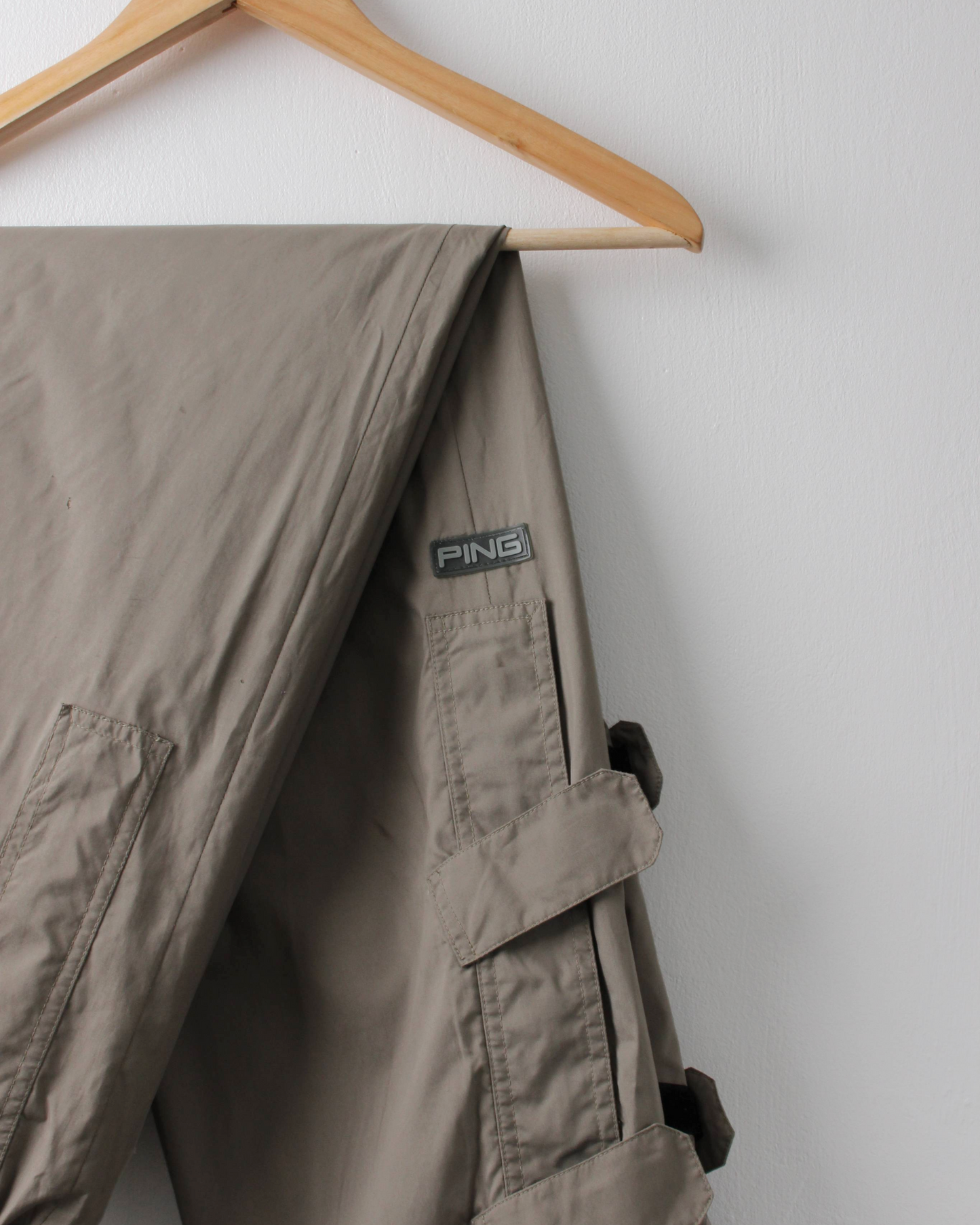 00s Ping Khaki Waterproof Golf Trousers (31L, M)