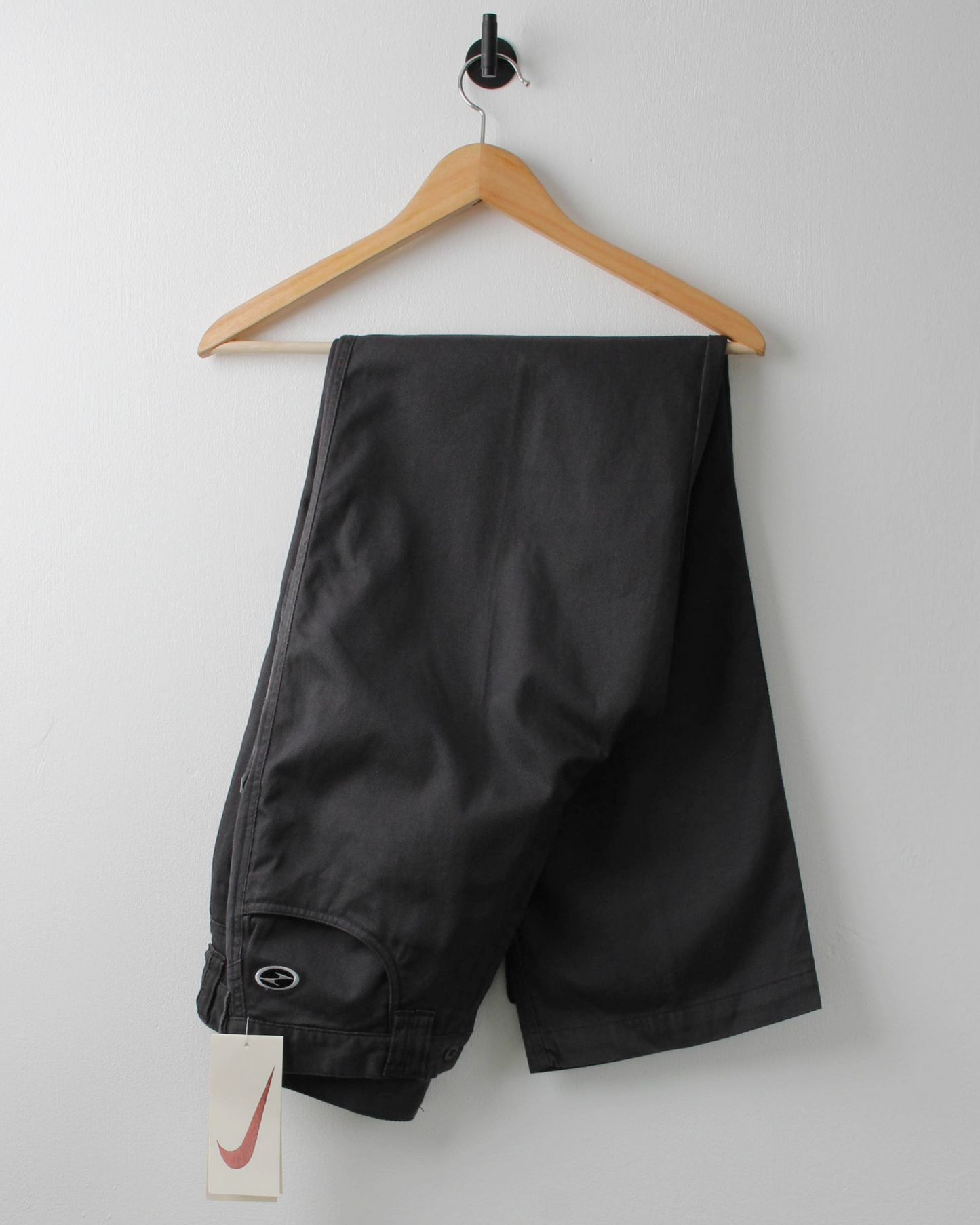 90s Nike Yin Yang Dark Grey Golf Trousers with Tags (30W 32L)