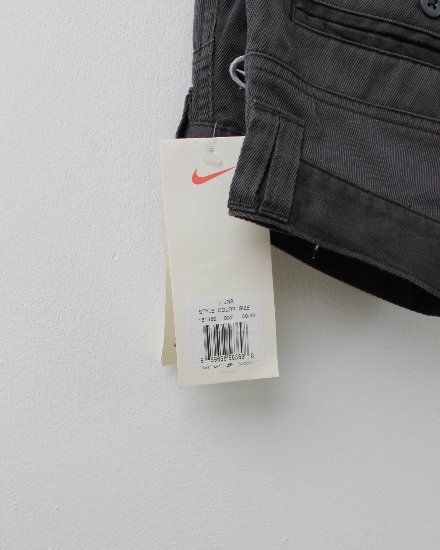 90s Nike Yin Yang Dark Grey Golf Trousers with Tags (30W 32L)