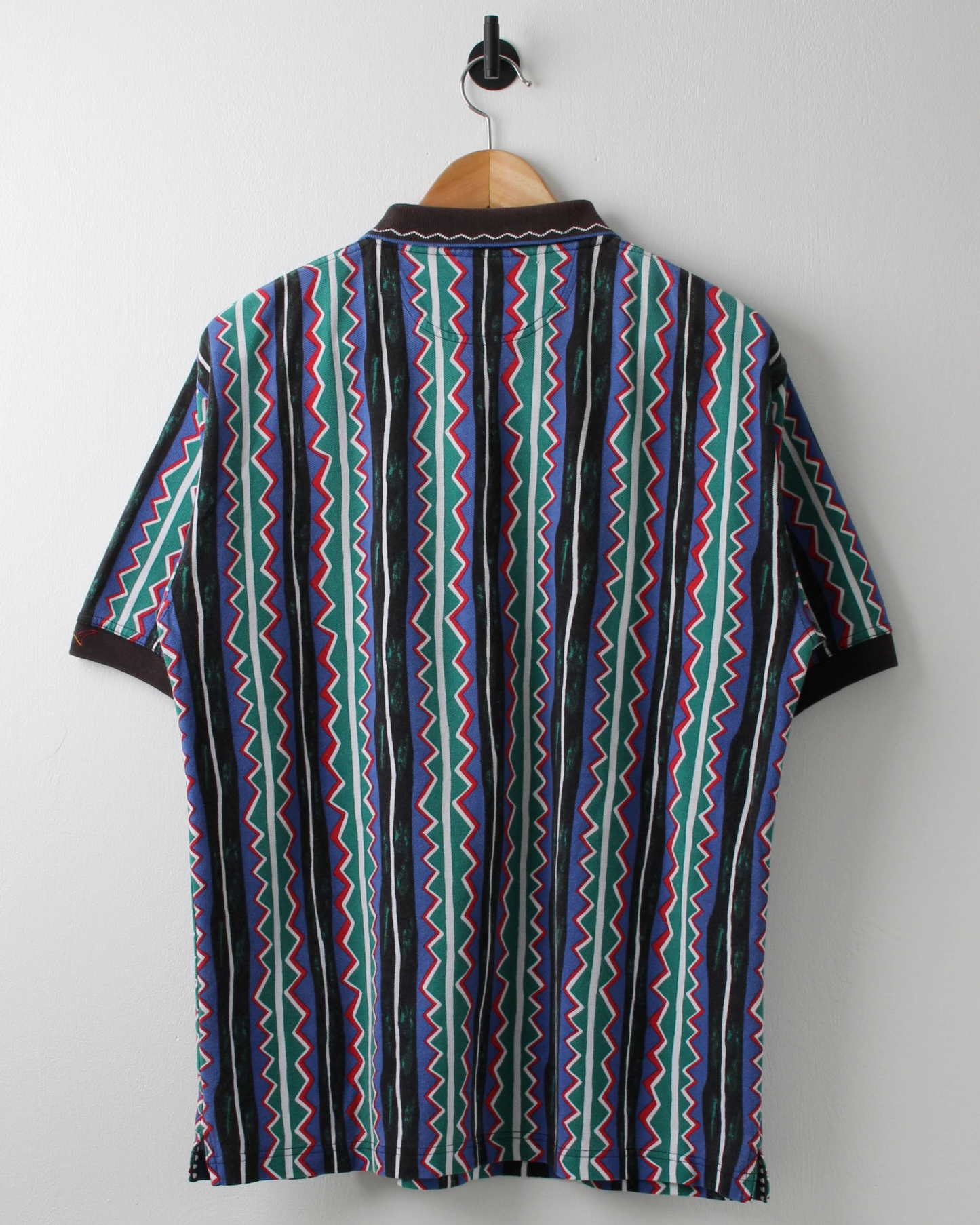 90s Greg Norman Asbtract Stripe Polo (M)