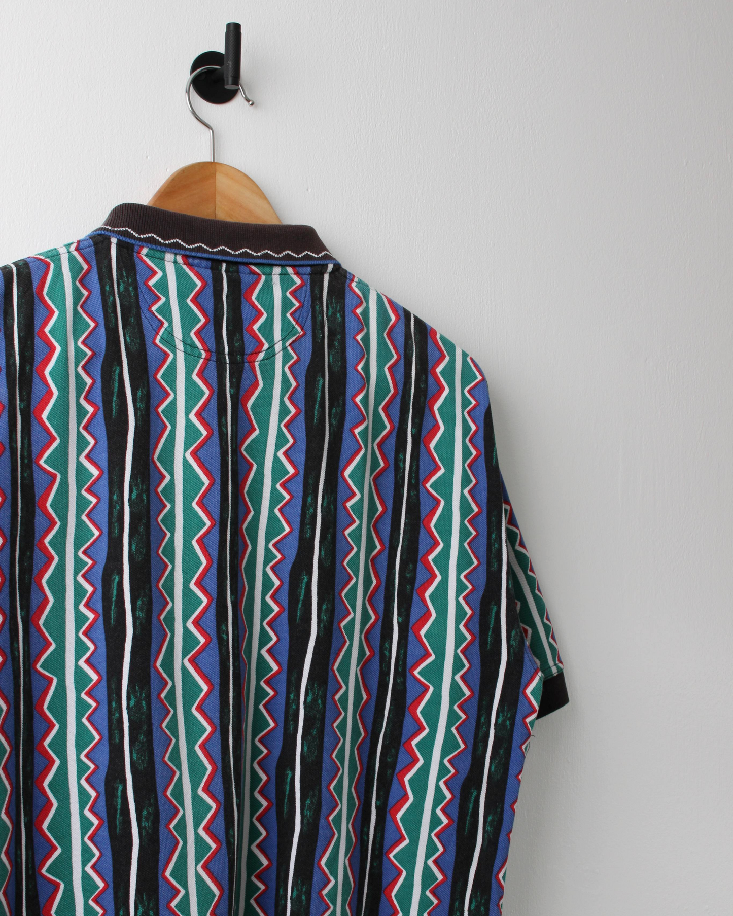 90s Greg Norman Asbtract Stripe Polo (M)