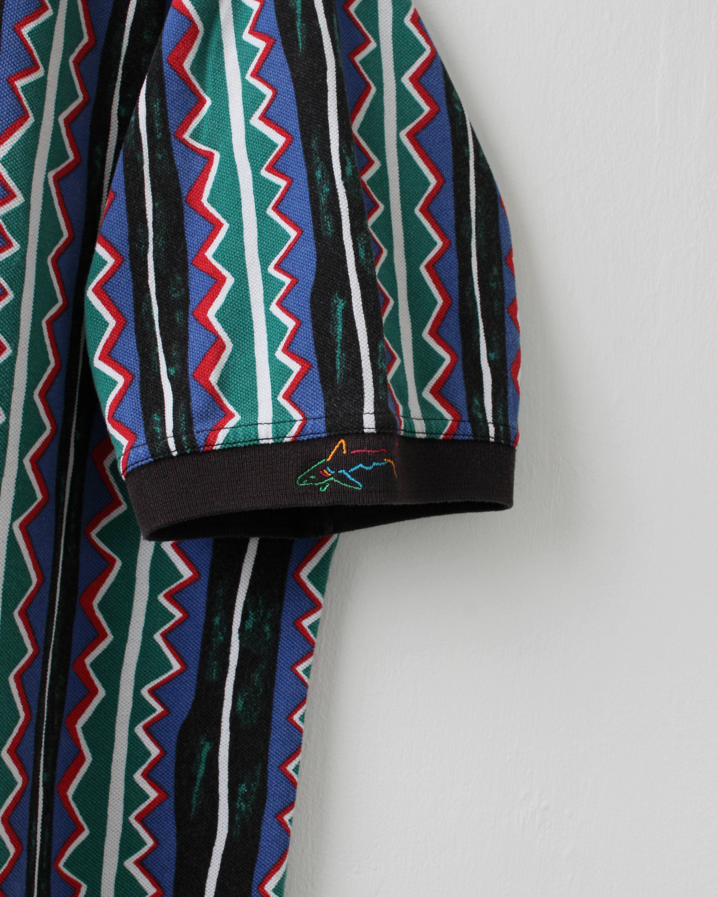 90s Greg Norman Asbtract Stripe Polo (M)