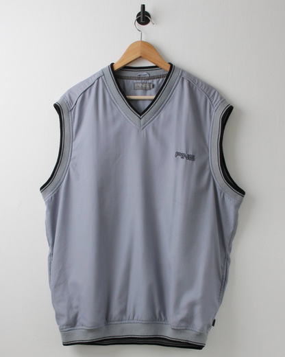00s Ping Light Blue Windbreaker Golf Vest (M)