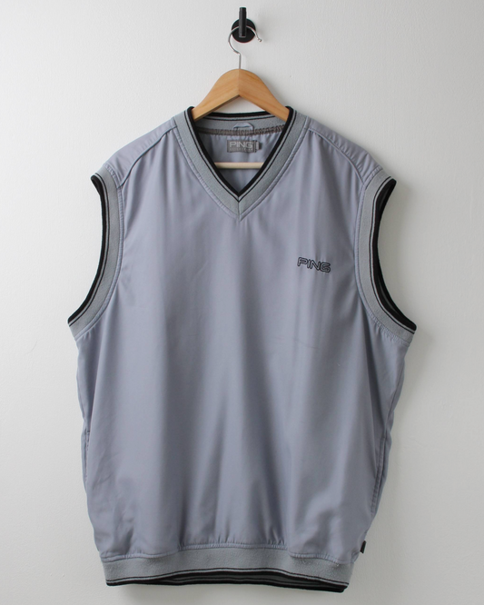 00s Ping Light Blue Windbreaker Golf Vest (M)
